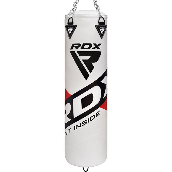 RDX F10 4FT 5FT WHITE TRAINING PUNCH BAG FOR BOXING MMA SET TIGER SPIRIT MEGASTORE