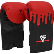 RDX F9 4FT-5FT 3-IN-1 RED - BLACK PUNCH BAG WITH MITTS SET TIGER SIRIT MERCH 