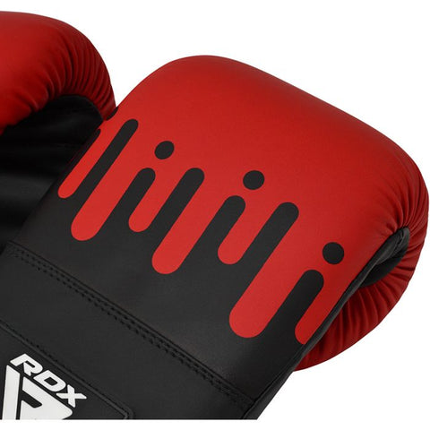 RDX F9 4FT-5FT 3-IN-1 RED - BLACK PUNCH BAG WITH MITTS SET TIGER SIRIT MERCH 