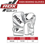 RDX J11 TRAINING KIDS BOXING GLOVES TIGER SIRIT MERCH 