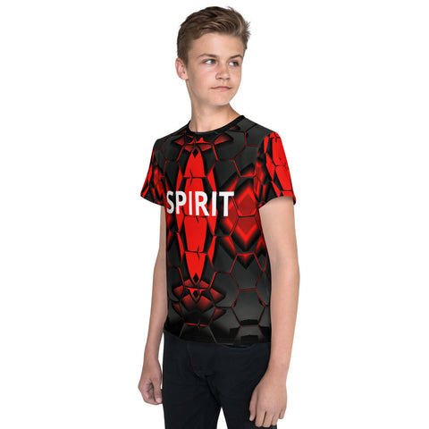 SPIRIT ACADEMIES PERFORMANCE RANGE BOYS JUNIOR & TEEN TRAINING T-SHIRT TIGER SIRIT MERCH 