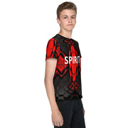 SPIRIT ACADEMIES PERFORMANCE RANGE BOYS JUNIOR & TEEN TRAINING T-SHIRT TIGER SIRIT MERCH 