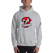 TECHNO TRIBE 05 BLACKOUT MEN'S PREMIUM HOODIE TIGER SPIRIT MEGASTORE Sport Grey S 