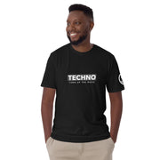 TECHNO TRIBE BLACKOUT 02 MEN'S PREMIUM T-SHIRT TIGER SPIRIT MEGASTORE Black S 