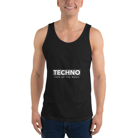 TECHNO TRIBE BLACKOUT 02 MEN'S PREMIUM TANK TOP TIGER SPIRIT MEGASTORE Black XS 