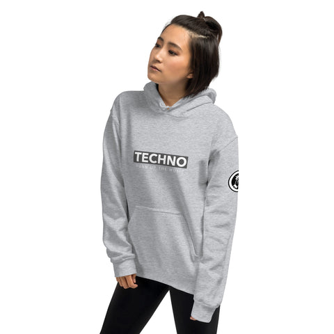 TECHNO TRIBE BLACKOUT 02 WOMEN'S PREMIUM HOODIE TIGER SPIRIT MEGASTORE 