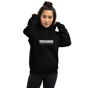 TECHNO TRIBE BLACKOUT 02 WOMEN'S PREMIUM HOODIE TIGER SPIRIT MEGASTORE Black S 