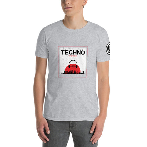 TECHNO TRIBE BLACKOUT 03 MEN'S PREMIUM T-SHIRT TIGER SPIRIT MEGASTORE Sport Grey S 