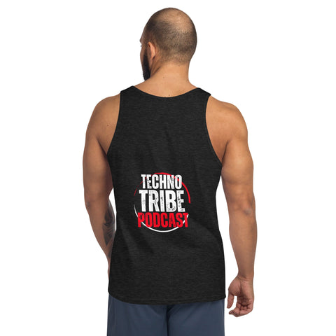 TECHNO TRIBE BLACKOUT 03 MEN'S PREMIUM TANK TOP TIGER SPIRIT MEGASTORE 