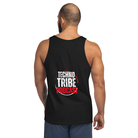 TECHNO TRIBE BLACKOUT 03 MEN'S PREMIUM TANK TOP TIGER SPIRIT MEGASTORE 