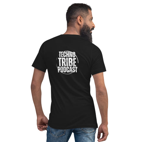 TECHNO TRIBE BLACKOUT 04 MEN'S PREMIUM V-NECK T-SHIRT TIGER SPIRIT MEGASTORE 