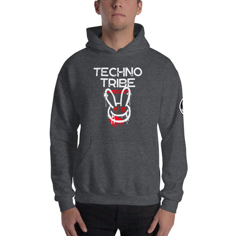 TECHNO TRIBE PODCAST 06 MEN'S PREMIUM HOODIE TIGER SPIRIT MEGASTORE Dark Heather S 