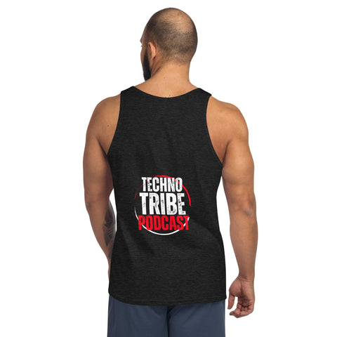 TECHNO TRIBE PODCAST 06 MEN'S PREMIUM TANK TOP TIGER SPIRIT MEGASTORE 