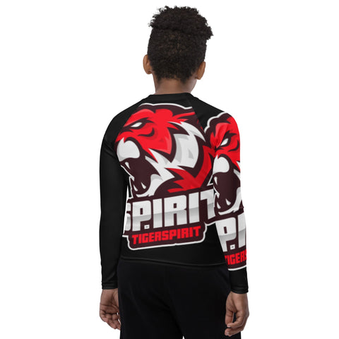 TIGER SPIRIT PRO PERFORMANCE JUNIOR-TEEN DRI-FIT RASH GUARD TIGER SIRIT MERCH 