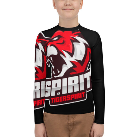 TIGER SPIRIT PRO PERFORMANCE JUNIOR-TEEN DRI-FIT RASH GUARD TIGER SIRIT MERCH 