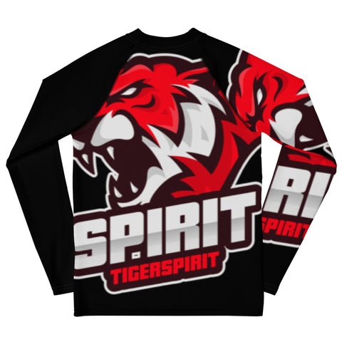 TIGER SPIRIT PRO PERFORMANCE JUNIOR-TEEN DRI-FIT RASH GUARD TIGER SIRIT MERCH 