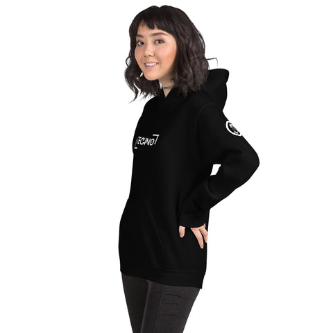 TRIBAL TECHNO BLACKOUT 01 WOMEN'S PREMIUM HOODIE TIGER SPIRIT MEGASTORE 