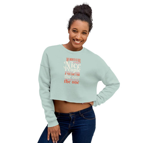 WOMENS ATHLEISURE CROPPED SWEATSHIRT MOTIVATIONAL QUOTES SWEATSHIRTS THE SUCCESS MERCH Dusty Blue S 