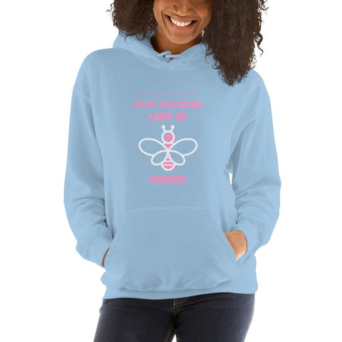 WOMENS ATHLEISURE HOODIE MOTIVATIONAL QUOTES HOODIES THE SUCCESS MERCH Light Blue S 