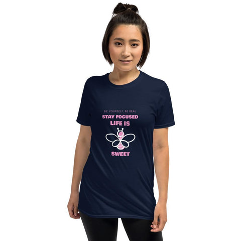 WOMENS ATHLEISURE T-SHIRT MOTIVATIONAL QUOTES T-SHIRTS THE SUCCESS MERCH Navy S 
