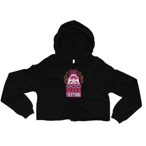 WOMENS' CROP HOODIE GOD SEEKS EVERYTHING MOTIVATIONAL QUOTES HOODIES THE SUCCESS MERCH 