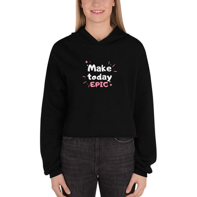 WOMENS CROP HOODIE MOTIVATIONAL QUOTES HOODIES THE SUCCESS MERCH Black S 