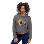 WOMENS CROP HOODY SUNFLOWER MOTIVATIONAL QUOTES HOODIES THE SUCCESS MERCH Storm S 