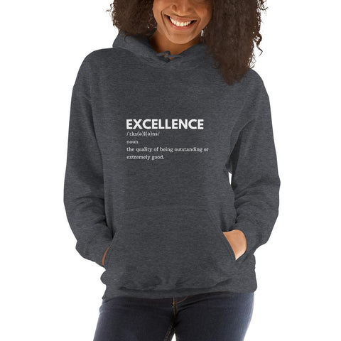 WOMENS HOODIE DICTIONARY EXCELLENCE MOTIVATIONAL QUOTES HOODIES THE SUCCESS MERCH Dark Heather S 