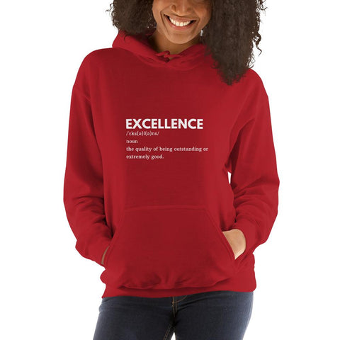 WOMENS HOODIE DICTIONARY EXCELLENCE MOTIVATIONAL QUOTES HOODIES THE SUCCESS MERCH Red S 