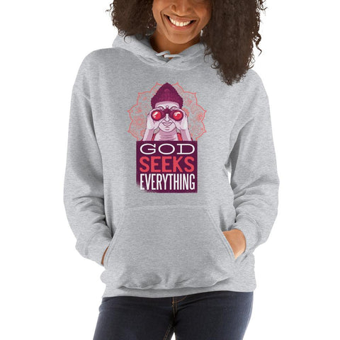 WOMENS' HOODIE GOD SEEKS EVERYTHING MOTIVATIONAL QUOTES HOODIES THE SUCCESS MERCH Sport Grey S 