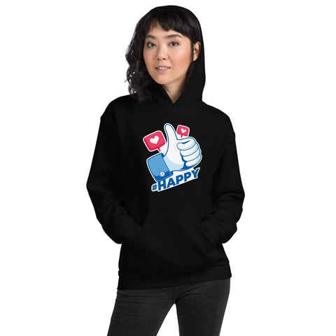 WOMENS HOODIE HAPPY DESIGN MOTIVATIONAL QUOTES HOODIES THE SUCCESS MERCH 