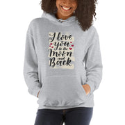 WOMENS HOODIE LOVE YOU TO THE MOON AND BACK MOTIVATIONAL QUOTES HOODIES THE SUCCESS MERCH Sport Grey S 