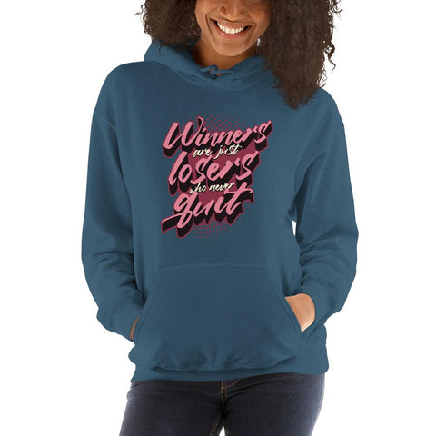 WOMENS HOODIE MOTIVATIONAL QUOTES HOODIES THE SUCCESS MERCH Indigo Blue S 