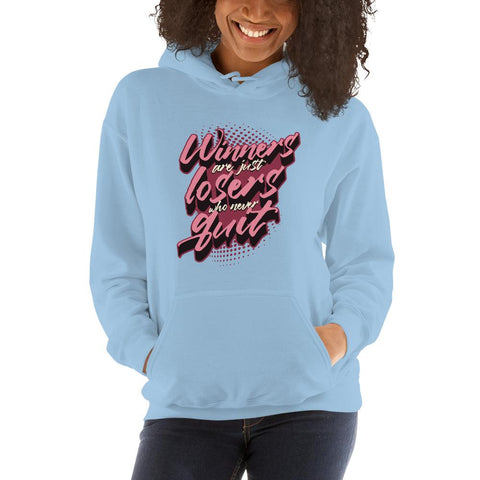 WOMENS HOODIE MOTIVATIONAL QUOTES HOODIES THE SUCCESS MERCH Light Blue S 