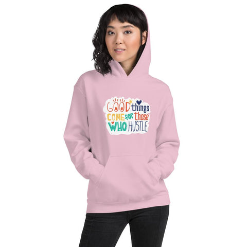 WOMENS HOODIE MOTIVATIONAL QUOTES HOODIES THE SUCCESS MERCH Light Pink S 