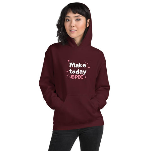 WOMENS HOODIE MOTIVATIONAL QUOTES HOODIES THE SUCCESS MERCH Maroon S 