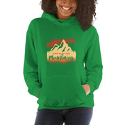 WOMENS HOODIE ONE WITH THE MOUNTAINS MOTIVATIONAL QUOTES HOODIES THE SUCCESS MERCH Irish Green S 