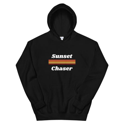 WOMENS HOODIE SUNSET CHASER MOTIVATIONAL QUOTES HOODIES THE SUCCESS MERCH 