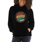 WOMENS HOODIE VINTAGE MADE IN 1970 MOTIVATIONAL QUOTES HOODIES THE SUCCESS MERCH Black S 