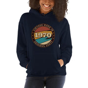 WOMENS HOODIE VINTAGE MADE IN 1970 MOTIVATIONAL QUOTES HOODIES THE SUCCESS MERCH Navy S 
