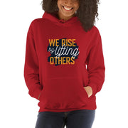WOMENS HOODIE WE RISE MOTIVATIONAL QUOTES HOODIES THE SUCCESS MERCH Red S 