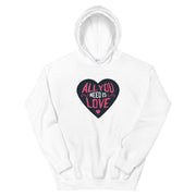 WOMENS HOODY ALL YOU NEED IS LOVE MOTIVATIONAL QUOTES HOODIES THE SUCCESS MERCH 