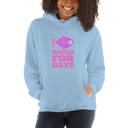 WOMENS HOODY WAVES FOR DAYS MOTIVATIONAL QUOTES HOODIES THE SUCCESS MERCH Light Blue S 