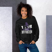 WOMENS I AM MY MOTIVATION SWEATSHIRT MOTIVATIONAL QUOTES SWEATSHIRTS THE SUCCESS MERCH 