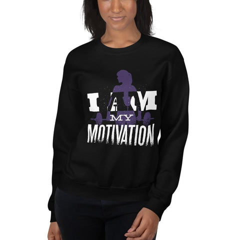 WOMENS I AM MY MOTIVATION SWEATSHIRT MOTIVATIONAL QUOTES SWEATSHIRTS THE SUCCESS MERCH 