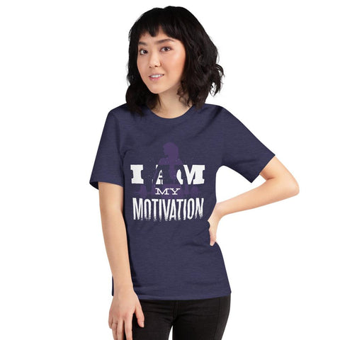 WOMENS I AM MY MOTIVATION T-SHIRT MOTIVATIONAL QUOTES T-SHIRTS THE SUCCESS MERCH Heather Midnight Navy XS 