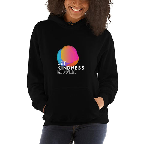 WOMENS LET KINDNESS RIPPLE HOODY MOTIVATIONAL QUOTES HOODIES THE SUCCESS MERCH 