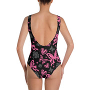 WOMENS ONE-PIECE SWIMSUIT BUTTERFLY FLORAL THE SUCCESS MERCH 