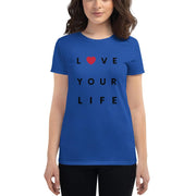 WOMENS PREMIUM FASHION FIT T-SHIRT THE SUCCESS MERCH Royal Blue S 