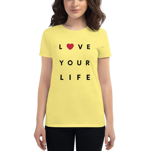 WOMENS PREMIUM FASHION FIT T-SHIRT THE SUCCESS MERCH Spring Yellow S 